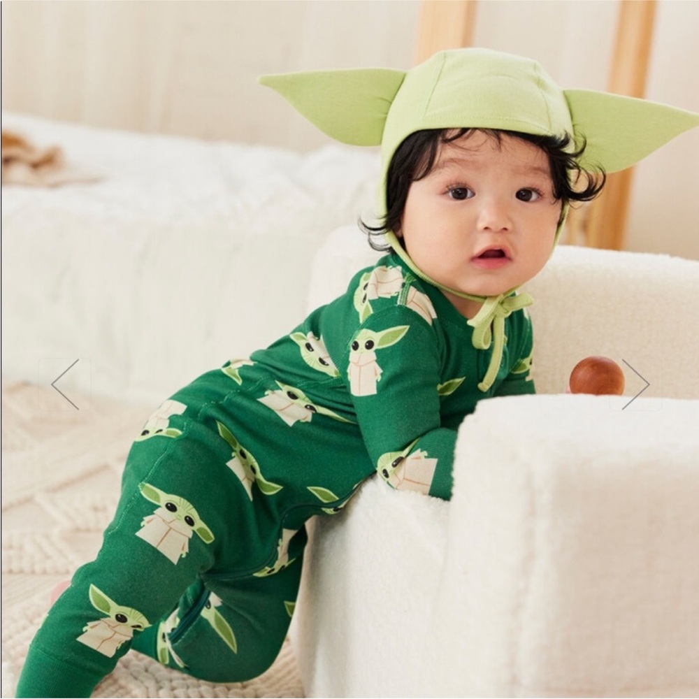 Hanna Andersson Zip Pajamas Baby Yoda Unisex